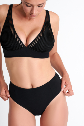 Bas de bikini taille haute