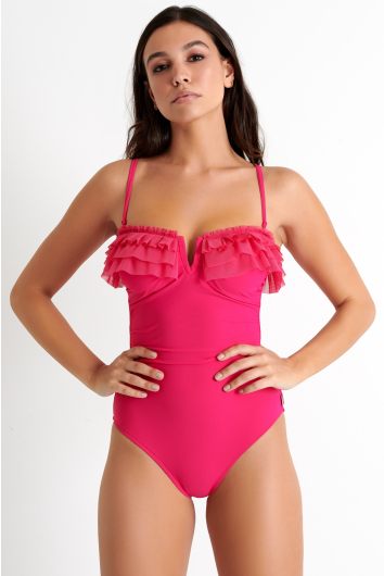 Maillot une-pièce de style bandeau