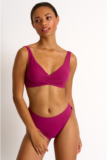 Bas de bikini taille mi-haute