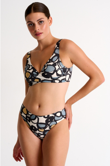 Mid-high waist bikini bottom