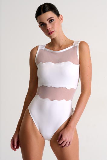 Maillot une-pièce à col haut