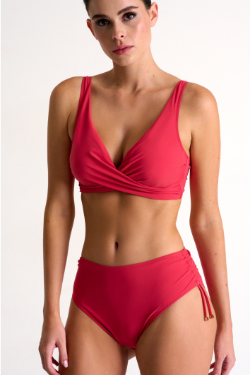 Bas de bikini à taille mi-haute