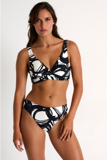 Bas de bikini classique à taille mi-haute