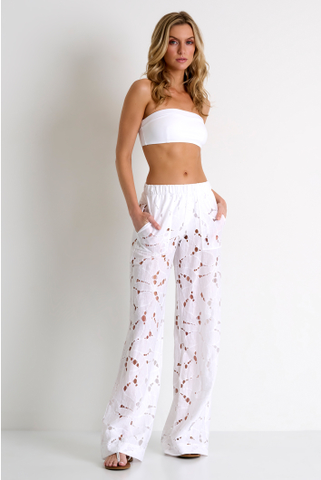 Pantalon en dentelle moderne