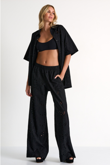 Pantalon en dentelle raffinée