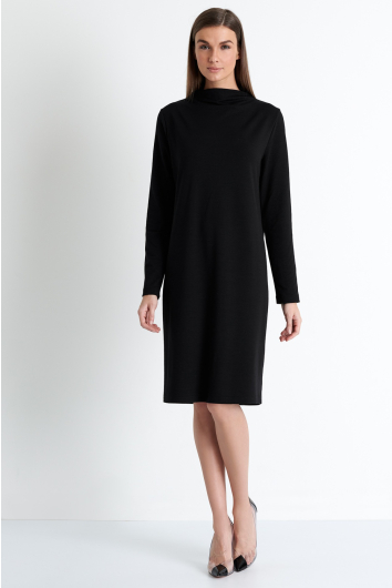 Mock neckline dress