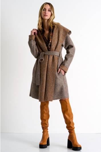 Oversized wool coat