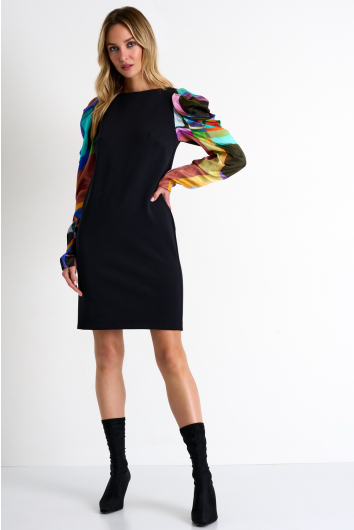 Robe glamour à manches bouffantes