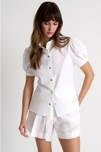 Chemisier manches courtes en lycra