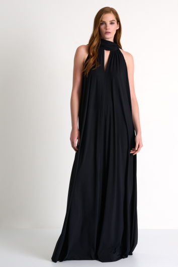 Maxi lycra halter dress