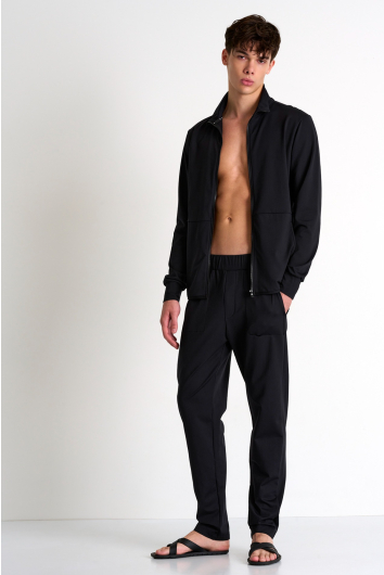 Pantalon en jersey molletonné