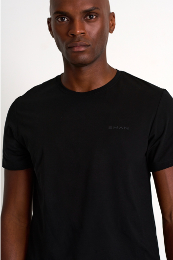 Chandail manches courtes avec logo SHAN