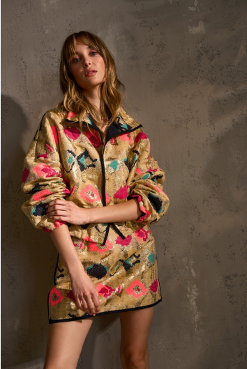 Luxurious jacquard skirt