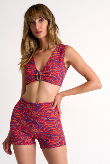 Haut de bikini écourté stylé