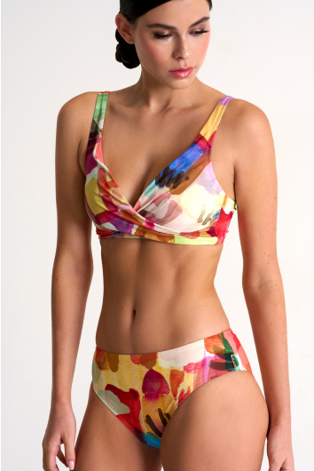 Mid-high waist bikini bottom