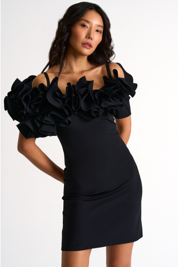 Robe unique et glamour à épaules dénudées