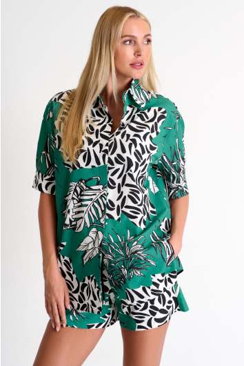 Chemise décontractée en popeline de coton