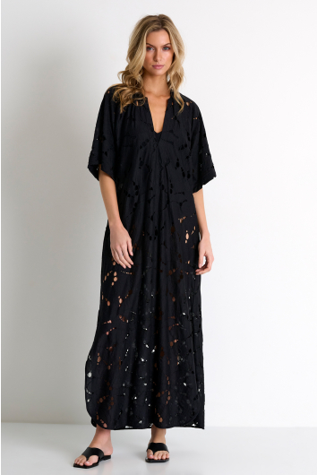 Modern lace maxi dress