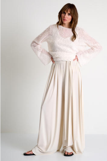 Wide-leg palazzo pants