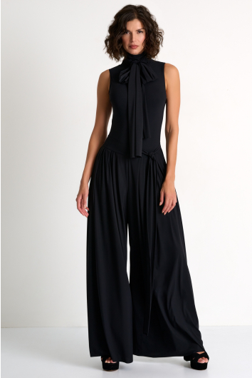 Wide-leg palazzo pants