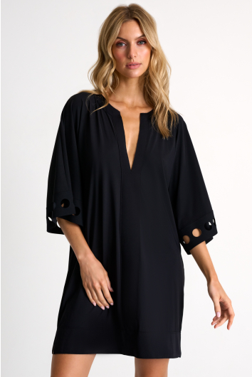 Lycra cover up with round cutouts