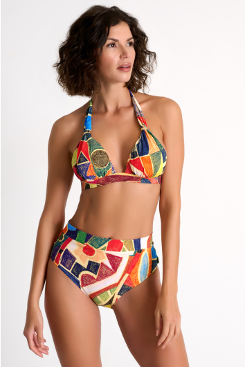 Classic high waist bikini bottom