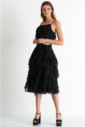 Jupe élégante en mèche