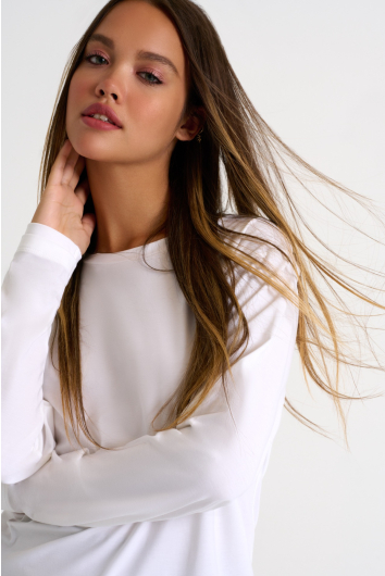 Haut à manches longues en modal