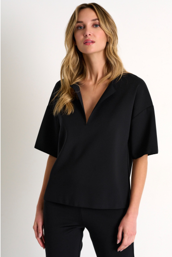 Lapel collar comfortable top