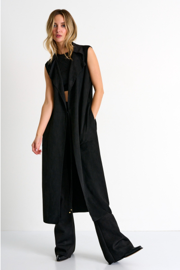 Sleeveless blazer vest