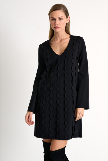 Scallop detailed dress