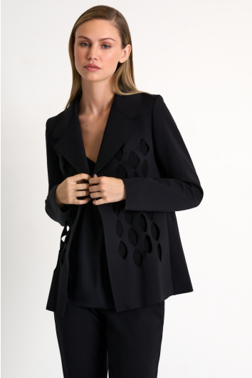 Structured cut-out blazer