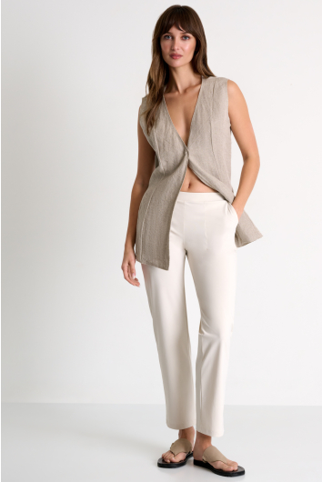 Straight-leg lycra pants