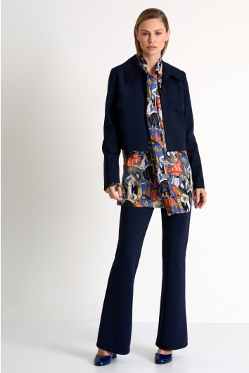 Pantalon à coupe évasée