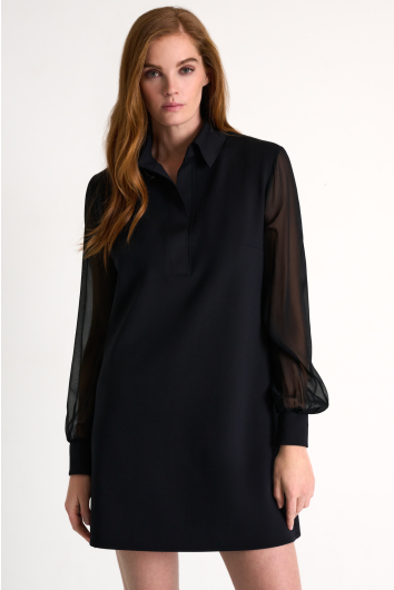 Modern silk detailed dress