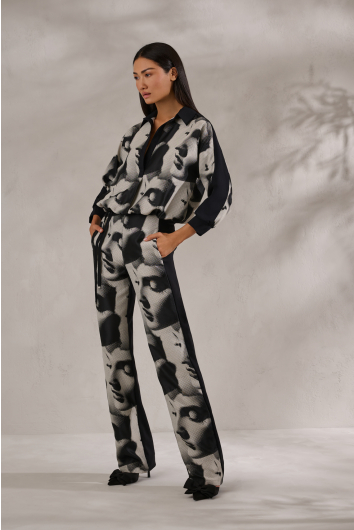 Jacquard Printed Pants