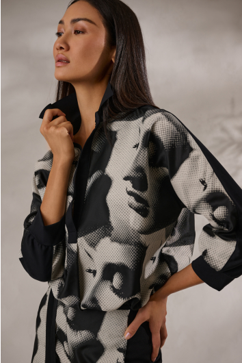Jacquard Printed Top