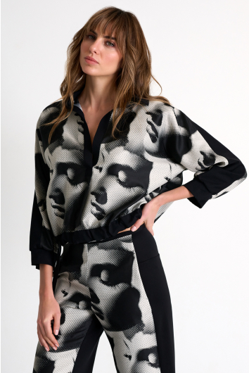 Jacquard Printed Top