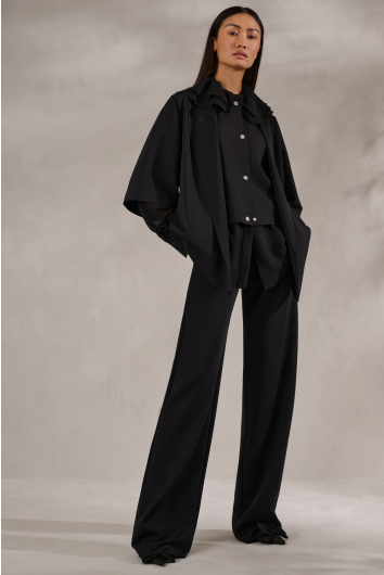 Tailored wide-leg pants