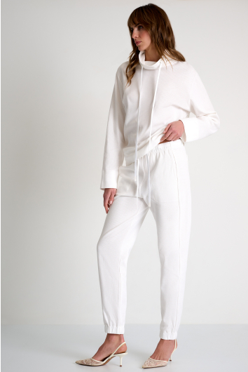 Cotton Jacquard Pants