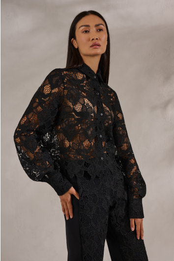Floral Guipure Lace Blouse