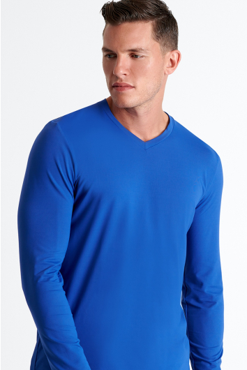 Microfiber V neck