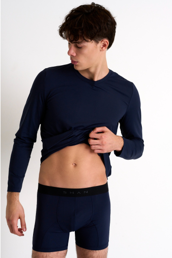 Long-length boxer brief