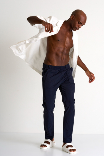 Straight-cut casual pants