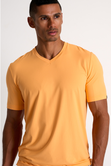 Microfiber V-neck T-shirt