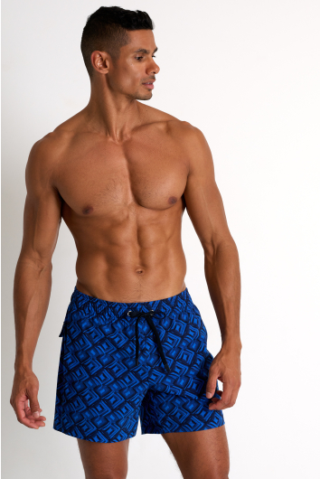 Classic fit stretch swim trunks