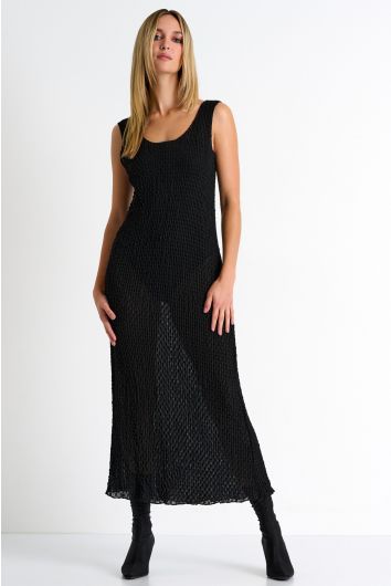 Long lace cover-up dress