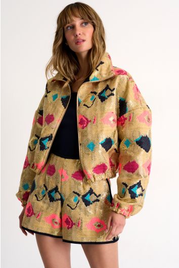 Luxurious jacquard jacket