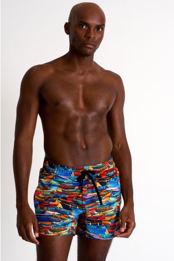 Classic fit, stretch and quick dry swim trunks